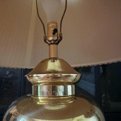 2 MCM Brass Lamps - Potbelly and Skinny