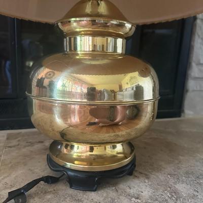 2 MCM Brass Lamps - Potbelly and Skinny