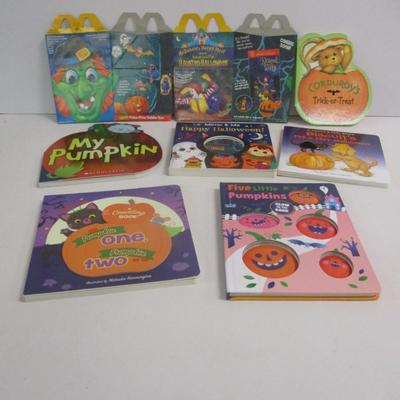 Halloween Pumpkin Books & McDonalds Happy Meal Boxes