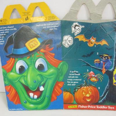 Halloween Pumpkin Books & McDonalds Happy Meal Boxes