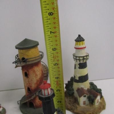 Resin & Metal Lighthouse Knick Knack Decor