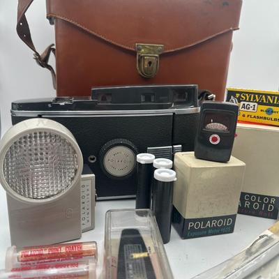 1950's Polaroid Land Camera 150 with ALL the Accessories Bundle