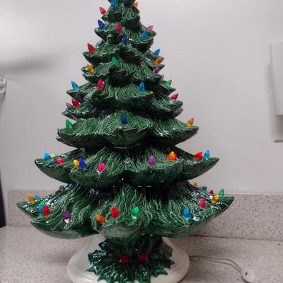 Ceramic Christmas Tree- Kowell's Mold- Approx 22 3/4" Tall