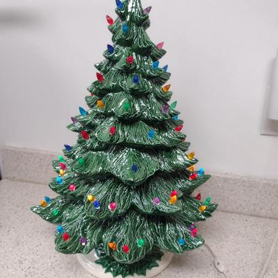 Ceramic Christmas Tree- Kowell's Mold- Approx 22 3/4" Tall
