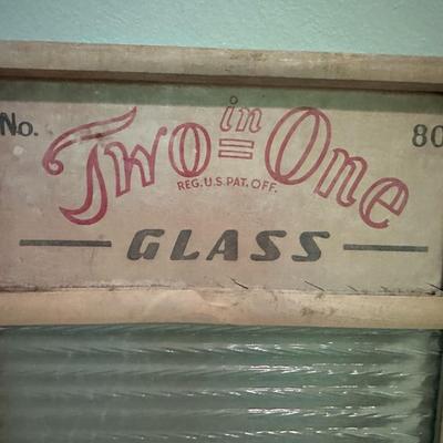 Rare WW2 Ribbed GLASS Hardwood by Carolina Washboard Co.