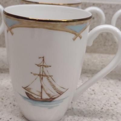 Lenox British Colonial Collection Mugs- Four Pieces