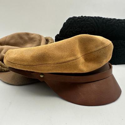 Vintage Men's Hats - 2 United Hatters 1 Suede