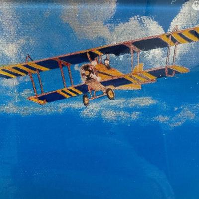 Jane Wooster Scott's Burton's Barnstormers Decorative Glass Tray