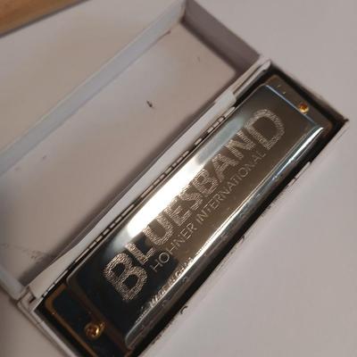 Percussion & Blues Lot – Rain stick, Drumsticks, Mallets, and a Blues band Hohner Harmonica