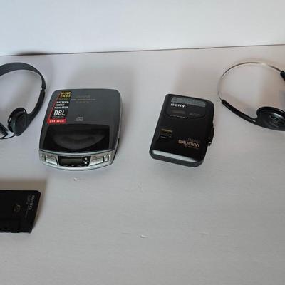 Vintage Sony & Aiwa Personal Audio Lot – Walkman, Discman, Headphones & Adapter