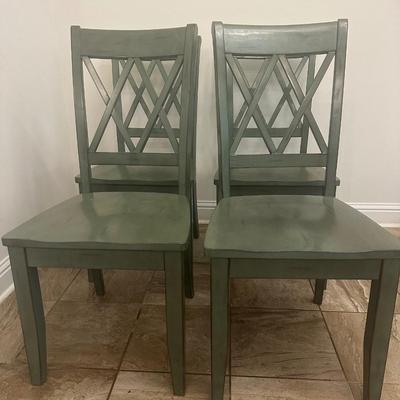 Sale Photo Thumbnail #170: Four dining chairs.