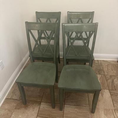 Sale Photo Thumbnail #167: Four dining chairs.