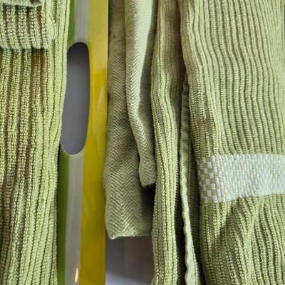 Striped Flatware Set with Matching Tray & Kitchen Towels –