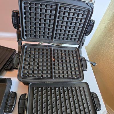 George Foreman Removable Plate Grill & Griddle – Red with Accessories
