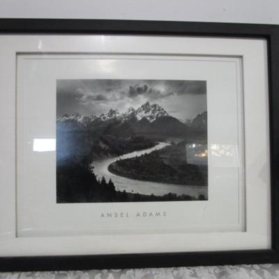 Framed picture "The Tetons & the Snake River" by Ansel Adams
