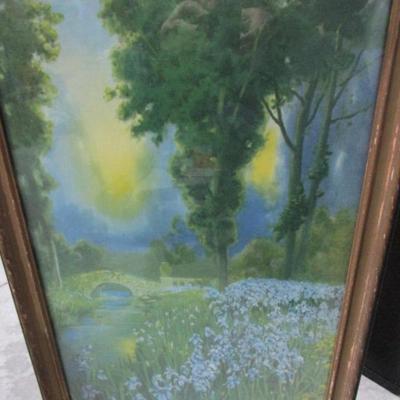 Vintage framed print of "Nature's Charms" by R. Atkinson Fox