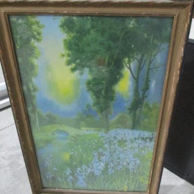 Vintage framed print of "Nature's Charms" by R. Atkinson Fox