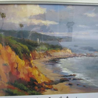 Framed Festival of the Arts poster, Laguna Beach 1999