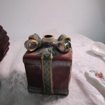 Moose picture frame, 2 luminaries, candlestick holder