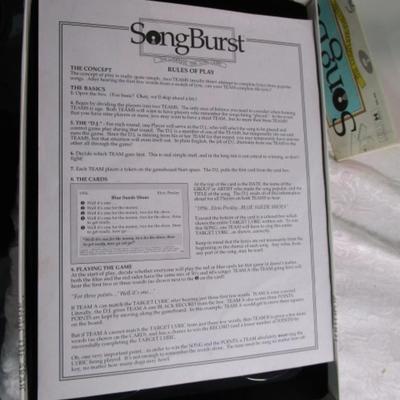 Song Burst - The complete Lyric game 50's & 60's edition