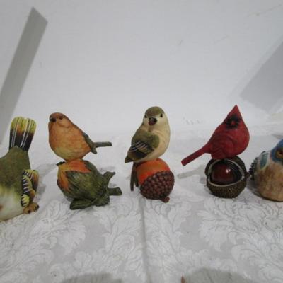 5-piece resin bird collection