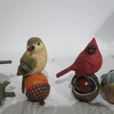 5-piece resin bird collection