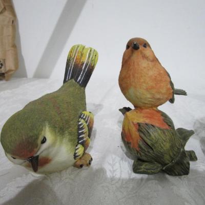 5-piece resin bird collection