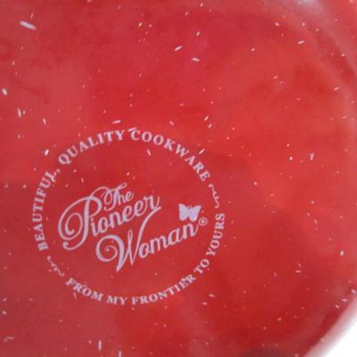 Pioneer Woman non-stick saucepan with glass lid