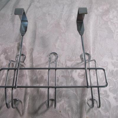 Over-the-door 6-hook clothes rack