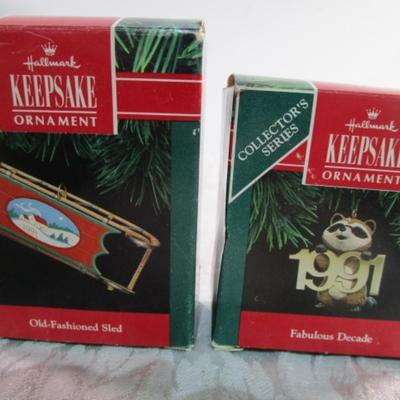 2 Vintage Hallmark ornaments