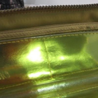 New in box Old Navy shiny gold zippered wallet