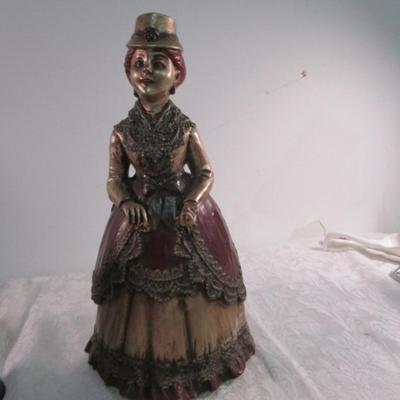Sale Photo Thumbnail #276: Mom & kids have red eyes 7" tall, Woman is 12-1/2" tall