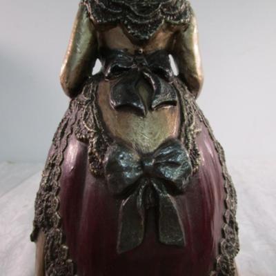 Sale Photo Thumbnail #282: Mom & kids have red eyes 7" tall, Woman is 12-1/2" tall