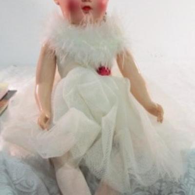 Vintage 20" Ballerina doll, jointed