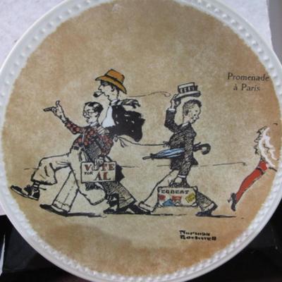 2 decorative plates by Norman Rockwell
