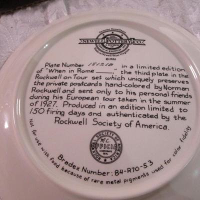 2 decorative plates by Norman Rockwell