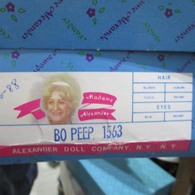 New in box, Vintage Madame Alexander doll "Bo Peep"