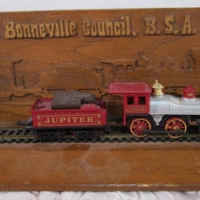 The Golden Spike Express wall hanging train set