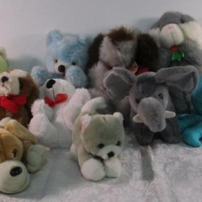 15 stuffed animals