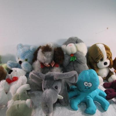 15 stuffed animals