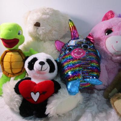 15 stuffed animals