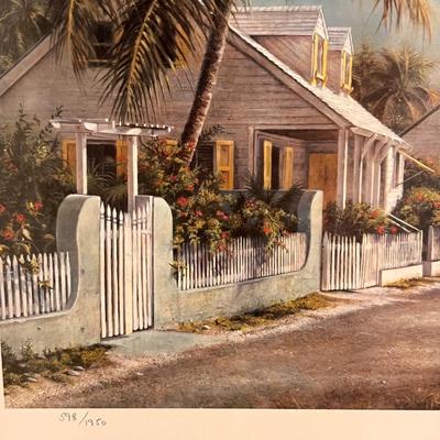 ‘Harbour Island’ By Tripp Harrison Signed/Numbered Framed Print (GB-RG)