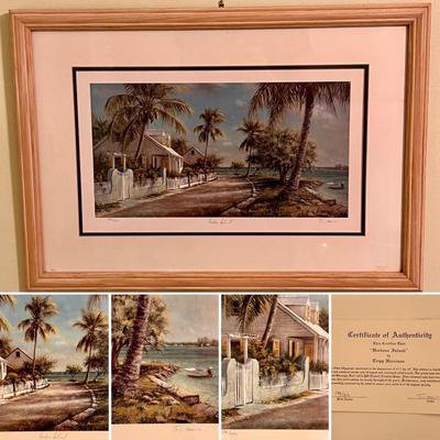 ‘Harbour Island’ By Tripp Harrison Signed/Numbered Framed Print (GB-RG)