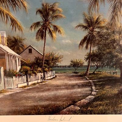 ‘Harbour Island’ By Tripp Harrison Signed/Numbered Framed Print (GB-RG)