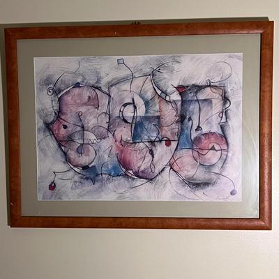 Abstract Signed Prints By Alfred Gockel & Eric Waugh (GB-RG)