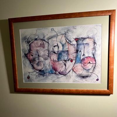 Abstract Signed Prints By Alfred Gockel & Eric Waugh (GB-RG)