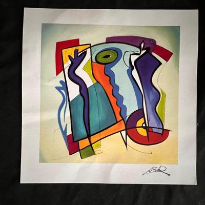 Abstract Signed Prints By Alfred Gockel & Eric Waugh (GB-RG)