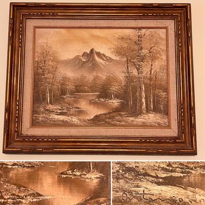Antonio Tano Original Oil on Canvas Mountain Scene (GB-RG)