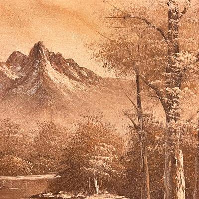 Antonio Tano Original Oil on Canvas Mountain Scene (GB-RG)