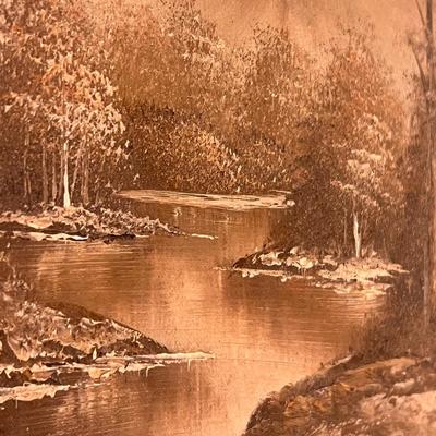 Antonio Tano Original Oil on Canvas Mountain Scene (GB-RG)
